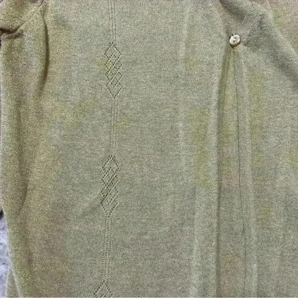 Jaclyn Smith Sweater Womens Medium Beige Gold Long Sleeve Sweatshirt 74% Silk - Picture 9 of 11